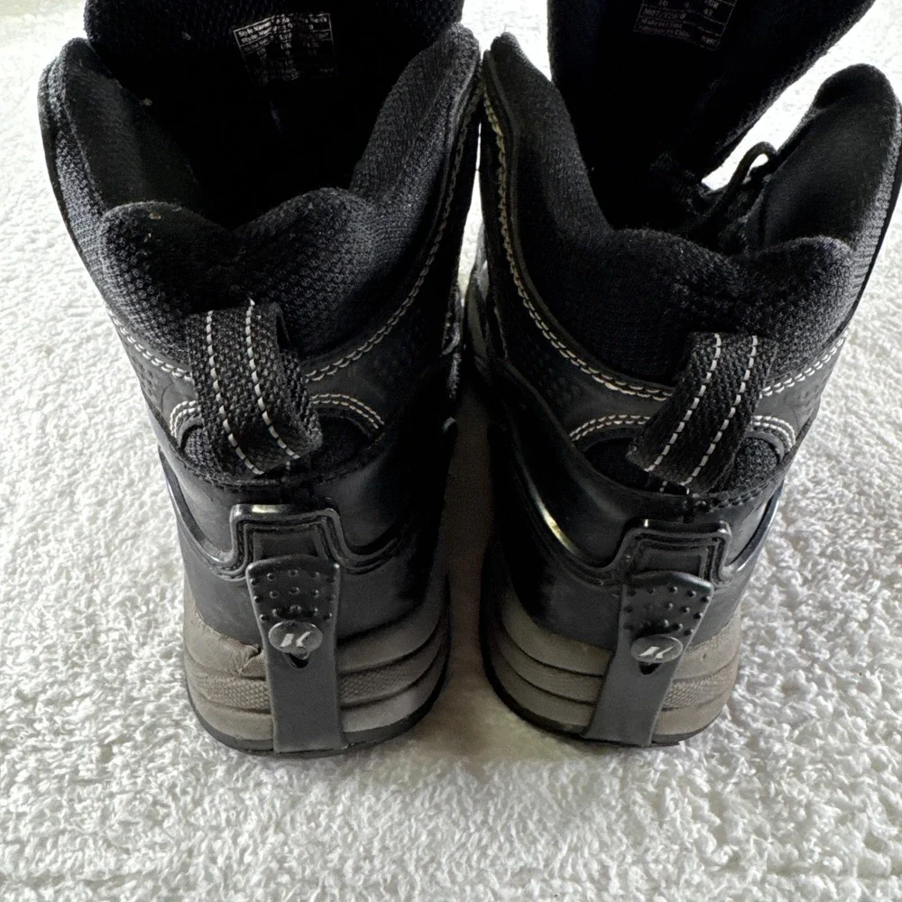 Korkers Waterproof Black‎ Men's Lace Up Boots Size 10 Swappable Soles Hiking